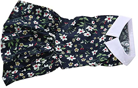 Riuulity Geblümtes Welpenkleid, Modisch, Elegant, Weich, Bequem, Hundebekleidung für Hochzeiten, Picknicks, 1 X (XS)