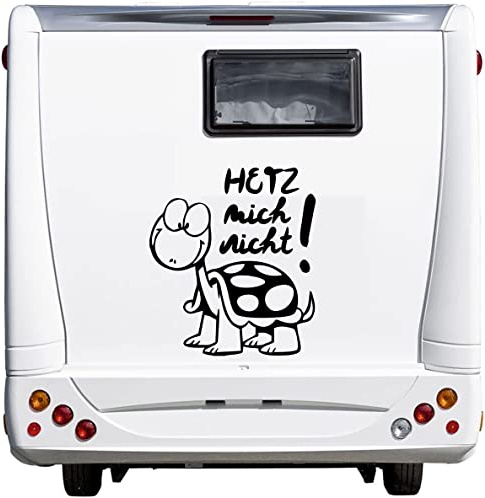 wDesigns Autoaufkleber Hetz Mich Nicht ! Wohnmobil Wohnwagen Camper Caravan Sticker