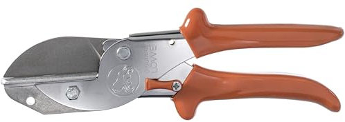 Original LÖWE Universalschere 3.105 mit antihaftbeschichteter Karbonstahl-Klinge und 50 mm Schnittlänge - vielseitig einsetzbare Schere in Industrie und Handwerk für Leder PVC Holz Kunststoff Gummi