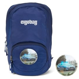 ergobag Kinderrucksack Ease Small Bärni - Blau | Leichter Freizeitrucksack mit 6 Liter Volumen und 270 g, ideal als Kindergartenrucksack für den Alltag