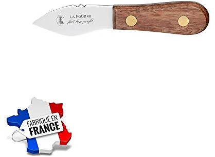 Les Colis Noirs LCN - Couteau a Huitre Crapaud INOX Manche Bois La Fourmi - Ustensile Cuisine - 424