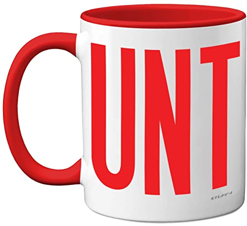 Funny Mugs for Women and Men, C UNT Mug | Fun Sarcastic Slogan Gifts for Work Colleagues, C*nt Crude Rude Novelty Joke Gag Humour Birthday Present Friends
