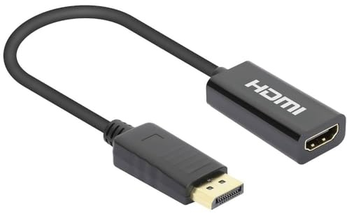 Manhattan Aktiver DisplayPort auf HDMI Adapter 4K@60Hz schwarz