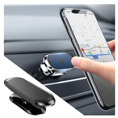 JNNJ Universal Cell Mount with Strong Magnets, Car Flexible Magnetic Mount With 360° Rotation, Magnet Mobile Mount Dashboard Cradle, Universal Vehicle Accessorie for Dashboard Cradle(Black)