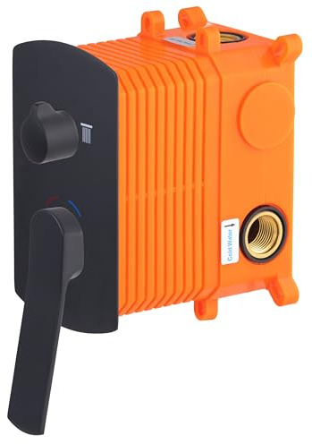 Mitigeur de douche mécanique à encastrer NAZKA noir by EUROSANIT