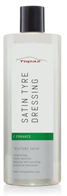 Topaz Satin Car Tyre Dressing, Rubber Restorer - Tyre Shine Wet Look & Detailing Solution | Long-Lasting Enhances Car Cleaning, Durability & Shine - 500ml