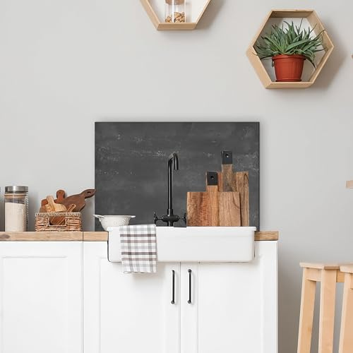 CREARREDA - Credence Pour Cuisine en Aluminium Made in Italy Protection pour Plaques de Cuisson et mur lavable et facile à Monter Plaque anti-éclaboussures en Métal