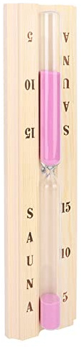 aqxreight Wood Sauna Hourglass Clock Sand Timer Clock for Sauna Spa Room