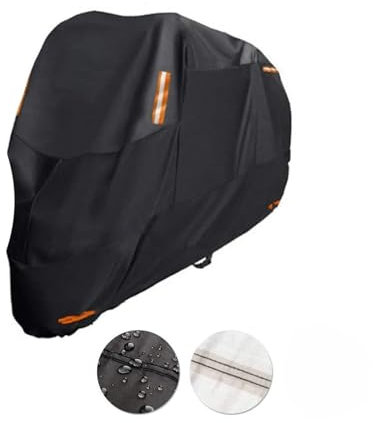 YMYGCC Funda para Moto Cubierta de la Motocicleta Cubiertas de poliéster 300D Moto Scooter Impermeable Protección Impermeable 59(XXL)