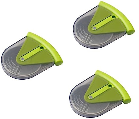 Amosfun Cortapizzas Corta Pizza Bicicleta 3 Piezas De Para Pizza Rebanador De Pizza De Pizza De Pizza Green