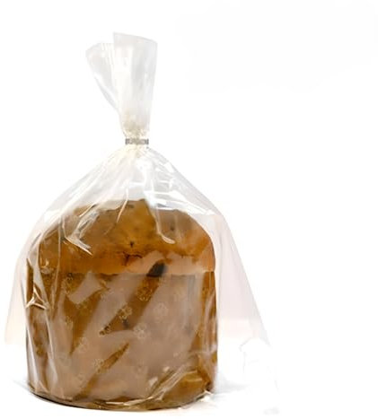 GLOTOMANIA SL SET MOLDE DE PAPEL PARA PANETTONE + ENVOLTORIO + CIERRE 500 G (10 UNIDADES)