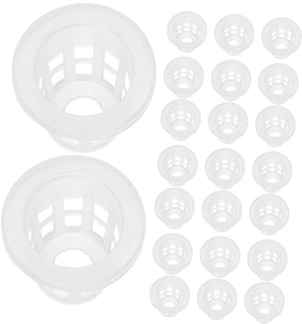 POPETPOP 50 Pezzi Cestini per Piante Acquatiche di Plastica Vasi Rete Piccoli per Vasi da Giardino Coltivazione Fuori Suolo Rete Riutilizzabili Contenitori per Semina Fioriera per Terrazzi