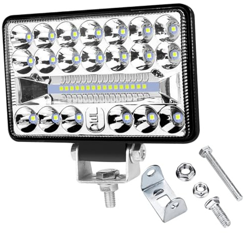 Garneck 1pezzi Lampada Da Lavoro Led Led Luce Ausiliaria Per Auto Fuoristrada Camion Carrello Elevatore Barca Antigraffio Resistente All Usura