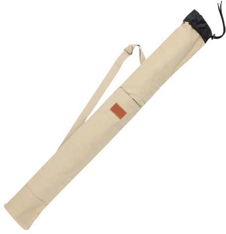 DONGKER Angeln Rutentasche, 1 Stuck Faltbar Angelschirmtasche, 1,2m/1,4m x 18cm, Große Kapazität Angeltasche mit Verstellbarer Schultergurt für Spinnruten, Baitcastingruten und Brandungsruten