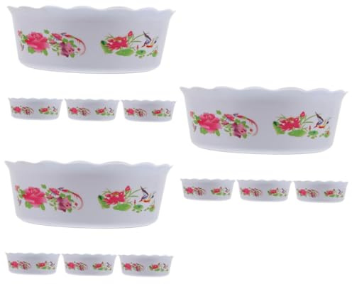 HEMOTON 3 Ensembles Pot De Fleurs Hydroponique Plastique De Paniers À Nénuphars Contenants pour Plantes Aquarium Décoration Pratique pour Jardin 4 Pièces * 3