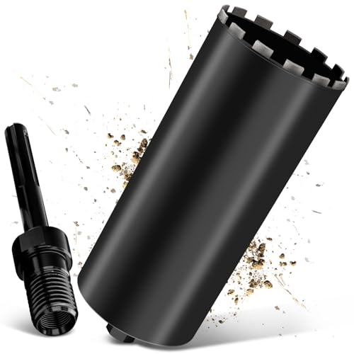 Couronne de forage diamantée 180 mm, SDS Max, L 460 mm, foret à carotter 1¼ | Couronne de forage Turbo de 10 mm pour béton, béton armé, maçonnerie, pierre, couronne de forage diamantée pour perceuse