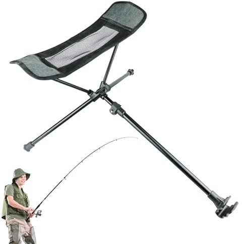 Poggiapiedi Pieghevole - Appoggiapiedi da Esterno - Sgabello Pieghevole Ergonomico per Picnic Caccia Giardino Piscina Esterno Spiaggia