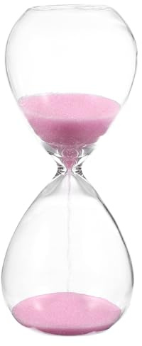 PATIKIL Timer A Sabbia 5 Minuti, Orologio A Sabbia Clessidra Timer Per Decorazione Soggiorno Casa Ufficio Ristorante, Rosa