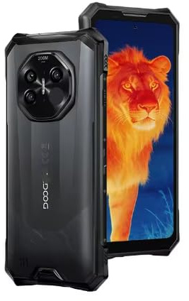 QDWANGUK S300 Plus Thermal Rugged Phone 5G Thermal Imaging 12GB 1TB 6.78'' Screen Android 16 Cell Phone Support POC World Premiere （black）
