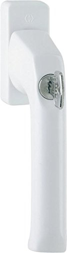 HOPPE Fenstergriff Dreh/Kipp abschließbar 'London' Aluminium verkehrsweiß beschichtet 013S/U34 - 6800635