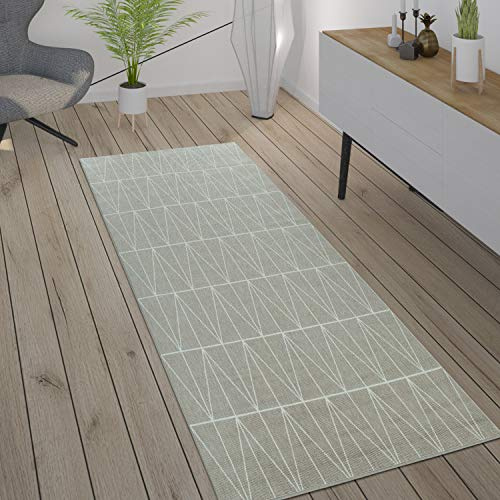 Paco Home Outdoor Teppich wetterfest Skandinavisch für Terrasse, Balkon & Garten pflegeleicht & robust Modernes Design Beige, Grösse:120x170 cm