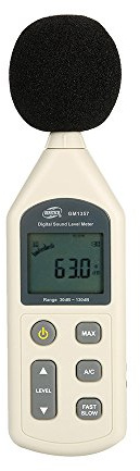 Geräuschpegelmessgerät dB Tester Mini Digital Lärm Meter Schallpegelmesser 30-130dB Lärm Messgerät (Batterien nicht im Lieferumfang enthalten)