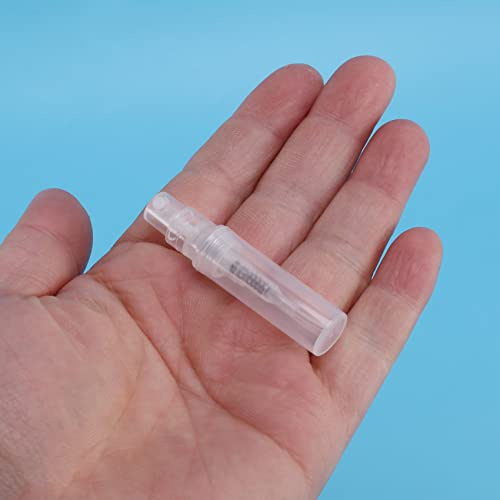 Liseng 200Pcs Mini atomizzatore Bottiglie 2ml Vuoto Ricaricabile Portatile Viaggio Piccolo profumo essenziali per Viaggi, Liquido Cosmetico Prova Imballaggio