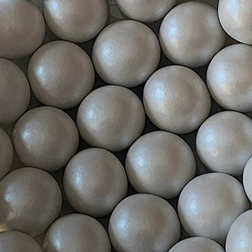 Premium Weddings Schokokugeln weiß Perlglanz 1 kg - Schokoperlen weiß Knusperkugeln Schokolade Knusperperlen weiß glänzend - Crispy Balls Crispy Pearls Crispy Dragees weiß Perlglanz