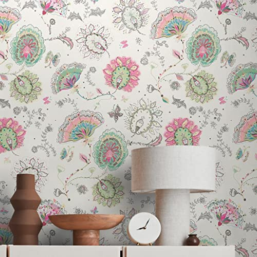 A.S. Création Tapete Floral Weiߟ Bunt - Livingwalls House of Turnowsky 388991 - Vliestapete Landhausstil - 10,05m x 0,53m - Made in Germany