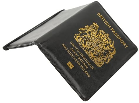 Reisepasshülle Reisepass Hülle Leder Reisepasshülle Passport Holder für Reisepass, Visitenkarten, Kreditkarten, Bordkarten