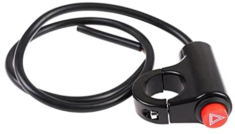 Botón de interruptor de luz de emergencia para motocicleta, interruptor de montaje en manillar para piezas de motocicleta, estilo a