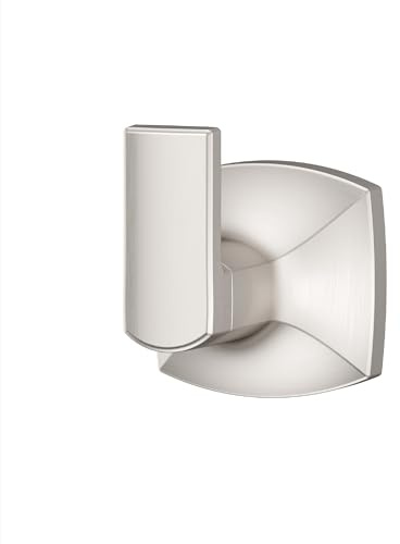 Pfister Vaneri Towel Hook, Bathroom Towel Hook, Wall-Mounted, Screw-In, Spot Defense Brushed Nickel Finish, BRHVRI0GS