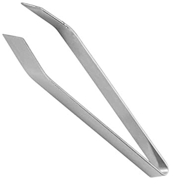 KICHOUSE Stainless Steel Fish Bone Tweezers for Kitchen Precision Slant Tweezer for Fish Bone Removal and Fur Pulling