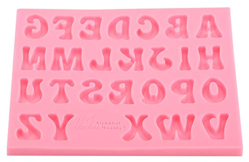 Silikon Backform, 26 Buchstaben Silikon Kuchenformen Backformen Schokoladenform Kuchenform Antihaft BPA-Frei für Geburtstagsfeier Hochzeitstag