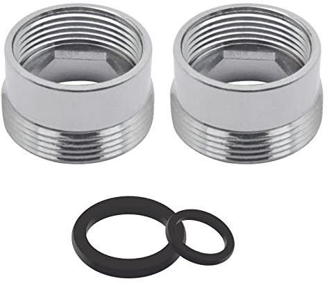 Kran luftaradapter, 2 st 17 mm - 22 mm gängkran luftarkontakt, vattenrenare filter kök handfat luftaradapter