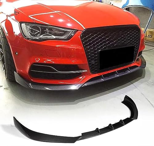Frontal Alerón Spoiler Labio para Audi S3 A3-Sline sportback Sedan 2013 2014 2015 2016,Parachoques Delantero Labio Divisor Difusor Kit Carrocería