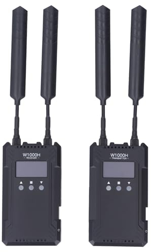 VBESTLIFE di Trasmissione Video HDMI Wireless W1000H, 1080P 60Hz, Portata di Trasmissione 1000FT, Bassa Latenza 0,08S, con Interfono Full Duplex (Trasmettitore Ricevitore)