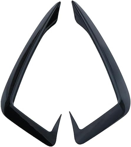 TTTao Auto Frontlippe Frontspoiler für Audi A4 B9 2017-2019,Front Stoßstange Splitter Canard Diffusor Body Kit,A-Black