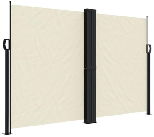 vidaXL Tenda da Sole Laterale Retrattile Crema 160x600 cm