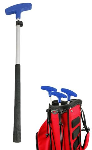 Golfputter för barn – tvåvägs barnputter | justerbar golfputter för barn | halkfri tvåvägs golfputter för barn med utdragbart skaft för höger- eller vänsterhänta användare. Längd
