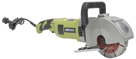 Fresa da parete (4000 W, regolazione della larghezza di taglio fino a 33 mm, profondità di taglio fino a 37 mm, con 5 dischi diamantati), fresatrice a fessura, fresa per muri, macchina a taglio