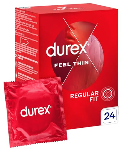 DUREX FEEL THIN Kondome Dünn passend extra befeuchtet 24 Stück