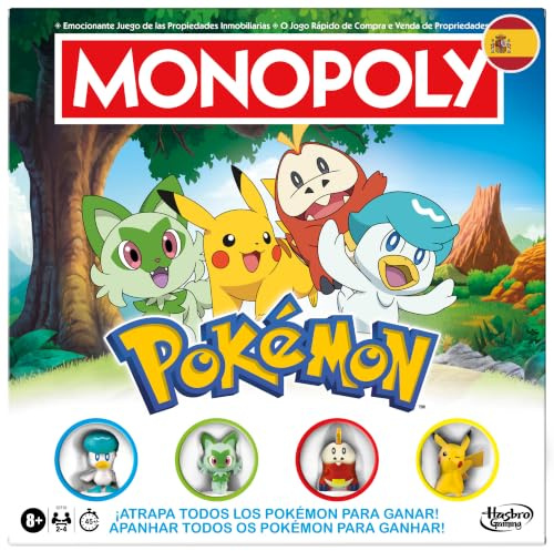 Monopoly Brettspiel Pokémon-Edition – Portugiesische spanische Version