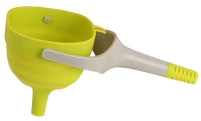 Luabue Kitchen Collapsible Funnel Food Grade Silicone Funnel for Filling Bottles or Containers, Practical Wide Mouth Funnels Jam Funnels with Handle & Hanging Hook for Water Oil Liquid Transfer, 9cm