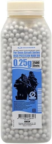 Bolas de Airsoft 0,25 g Botella de 2500 RDS Blancas Marca Guarder