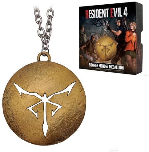 FaNaTtik Resident Evil 4 Bitores Mendez samlarobjekt metall medaljong på kedja