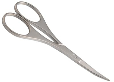 NIYANGLE Ciseaux à Vibrisses et Sourcils Acier Inoxydable avec Lames Précises et Pointes Arrondies pour Coupe Sûre et Indolore