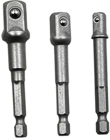Operitacx 3pcs Impact Tool Socket Adapter Shank Drill Chuck Converter for Automotive Impact Driver Wrench Extender Quick Release