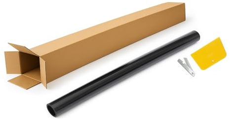 1x Premium Tönungsfolie 50cm x 3m Auto Fenster Schwarz 7% VLT Sonnenschutz Verdunkelung ABG Geprüft