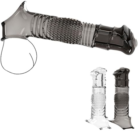 Set 2 pièces manchons pour pénis réalistes en silicone extensible avec anneau testiculaire — gaines péniennes épaississantes et allongeantes pour homme et couple